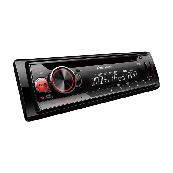 Pioneer DEH-S410DAB – radio samochodowe 1-DIN DAB+ widok z przodu