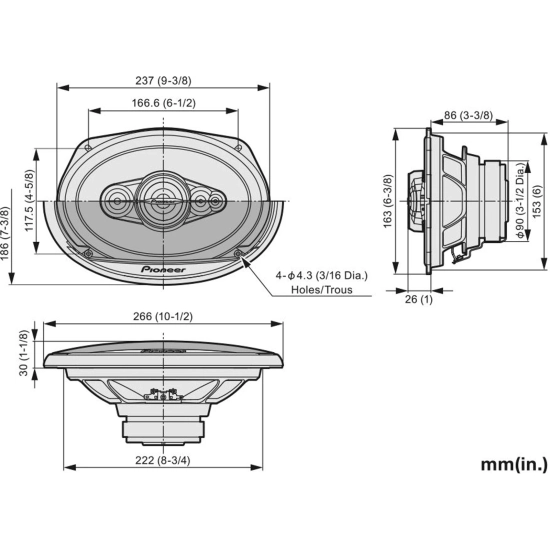 Pioneer TS-A6991F opakowanie produktu