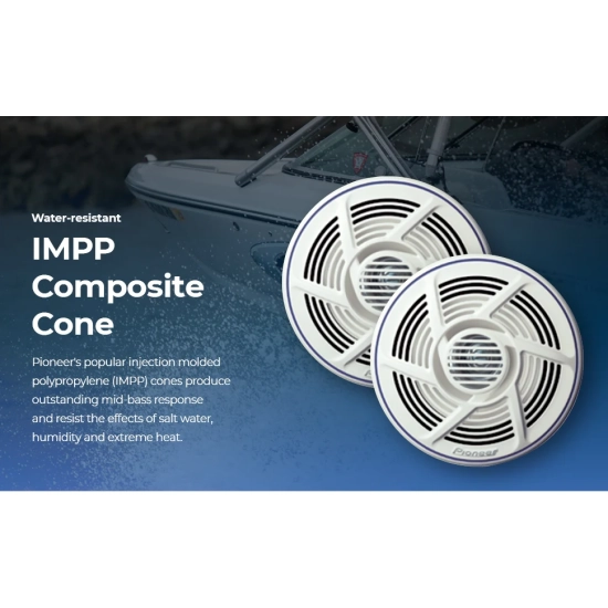 Pioneer TS-MR1640 – wodoodporna membrana IMPP