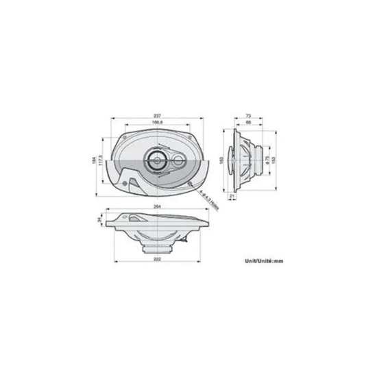 Pioneer TS-R6951S – widok zestawu głośników