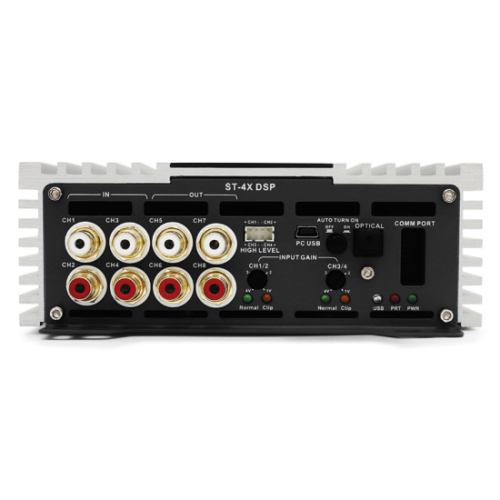 ZAPCO ST-4X DSP III – wzmacniacz 4-kanałowy klasy AB z 8-kanałowym DSP