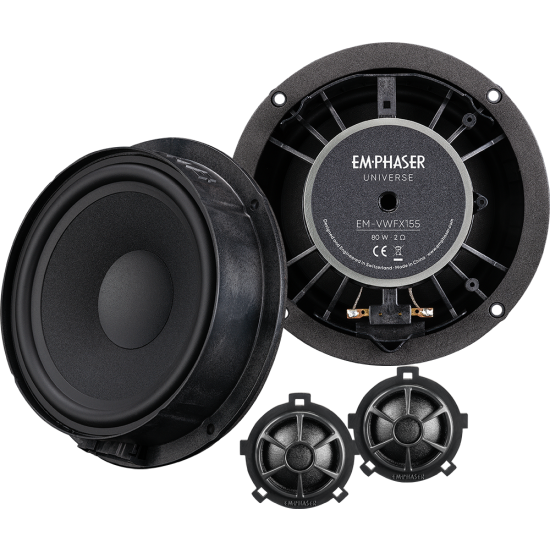 EMPHASER EM-VWFX155 – zestaw głośnikowy 155 mm Plug&Play do VAG