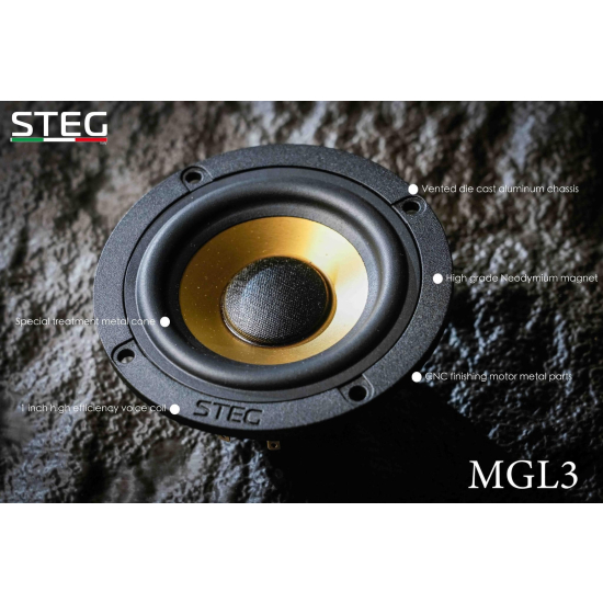 STEG MGL3 — głośniki średniotonowe, 4 Ω