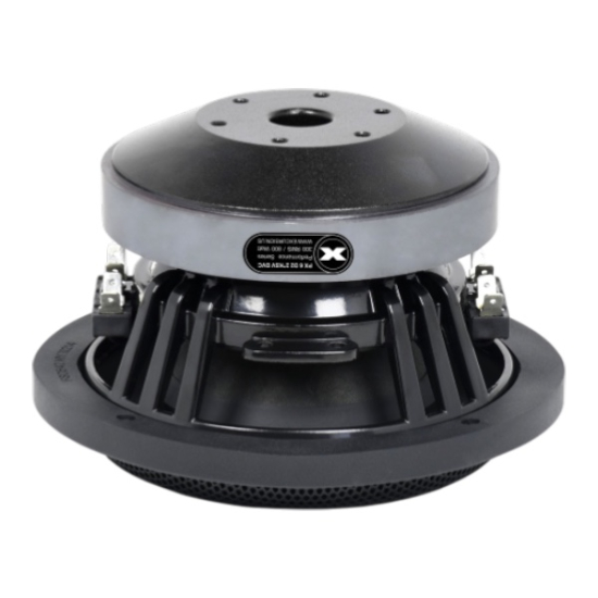 Excursion PX-6D4 — subwoofer samochodowy 165 mm 2×4 Ω 300 W RMS